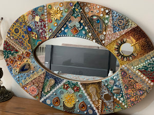Mirror frame oval