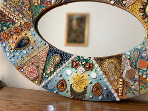 Mirror frame oval